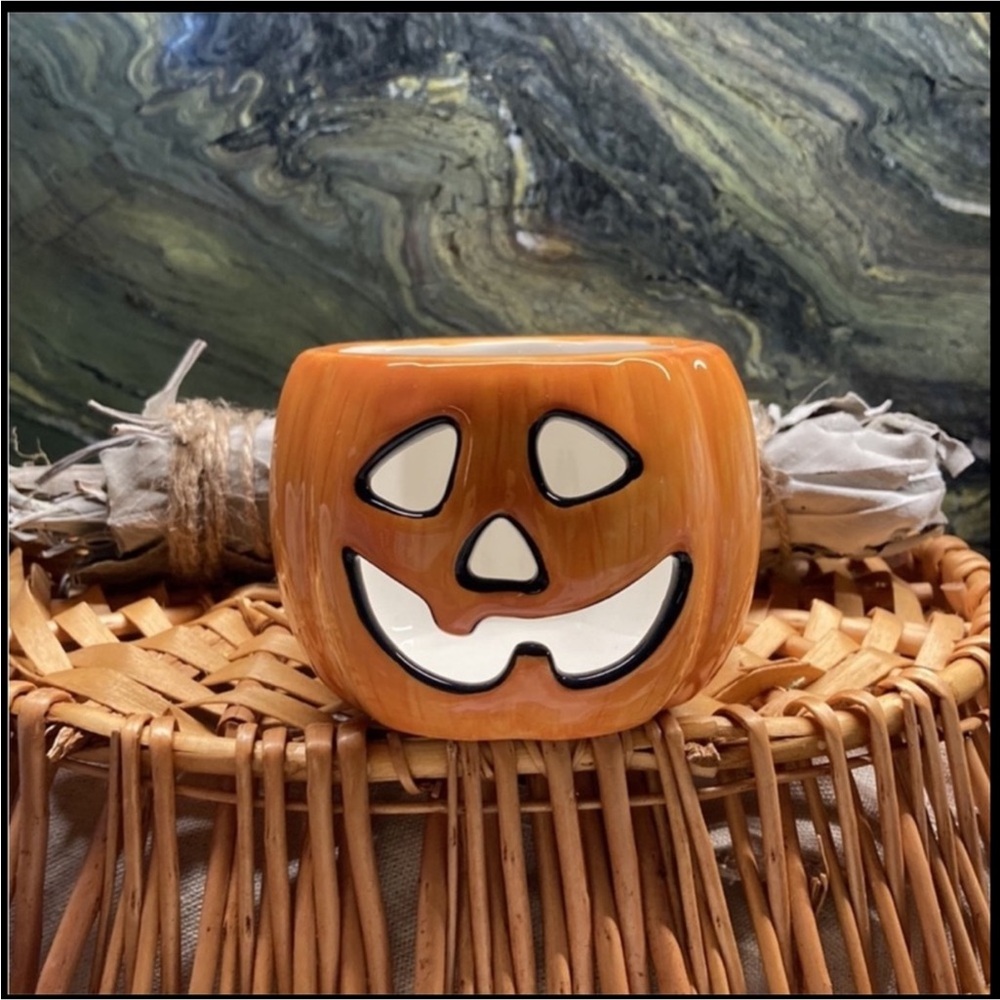 Harry and David Pumpkin Votive Holder Gift Set New